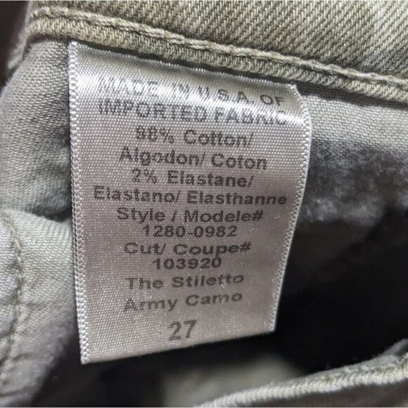 Current/Elliott | Stiletto Skinny Jeans in Army Camo - Picture 8 of 9